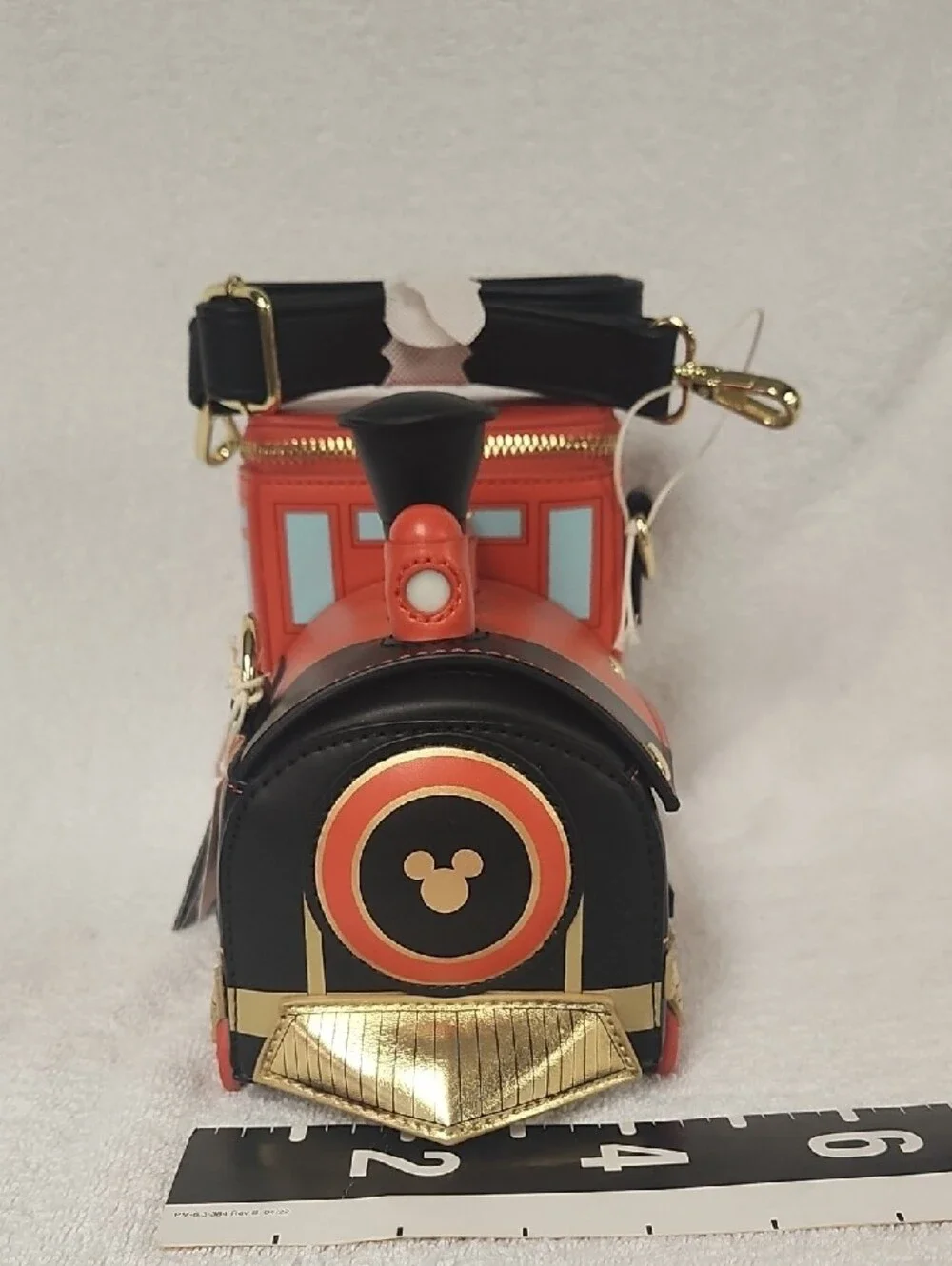 Disney Parks Exclusive Loungefly Disney Railroad Train Crossbody Bag With Light